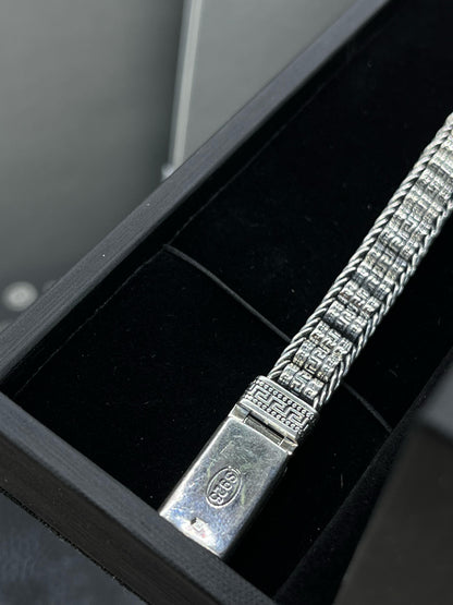 Aslanor Lion Head Bracelet for Men Sterling Silver 925s,