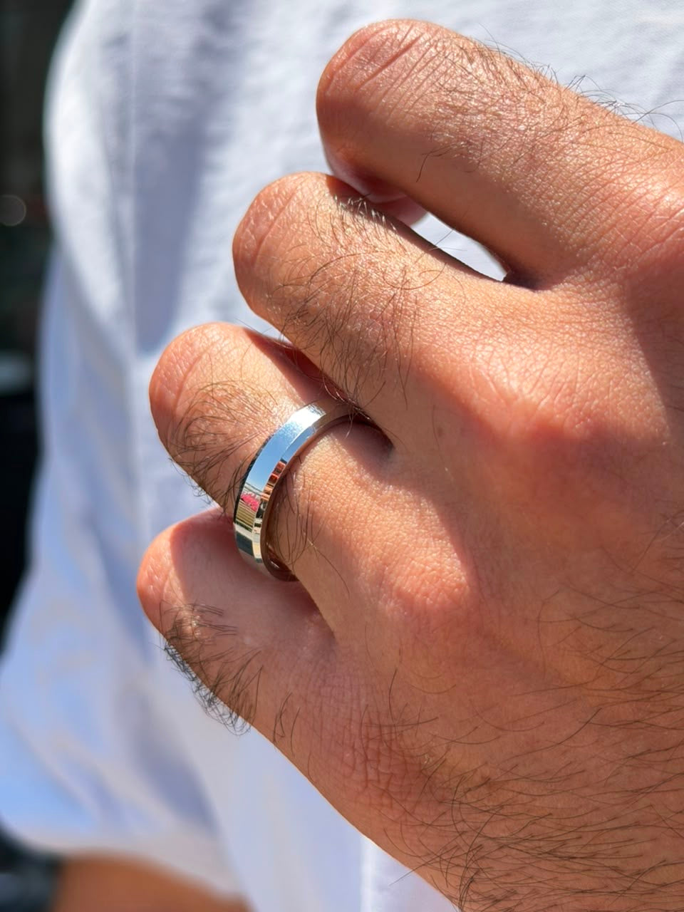 4.5mm Sleek band -for Men's Sterling Silver 925s