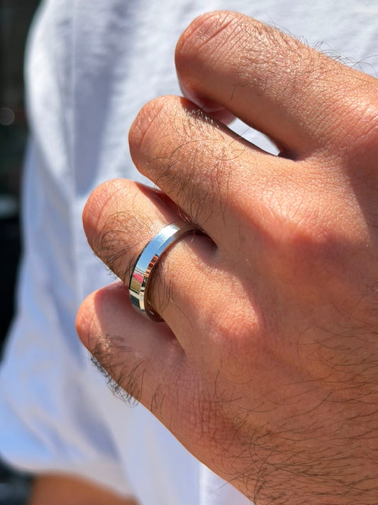 4.5mm Sleek band -for Men's Sterling Silver 925s