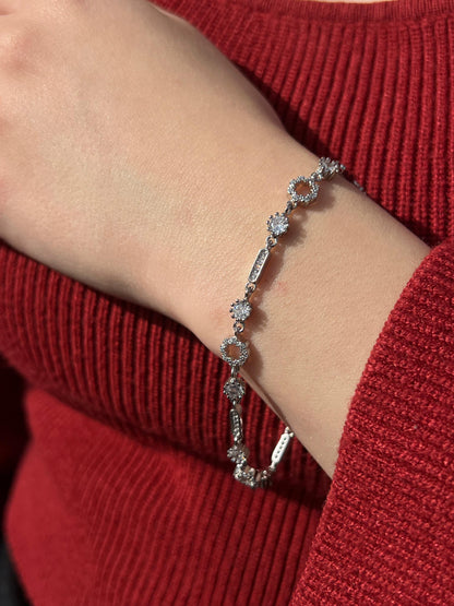 Zirconia Bracelet -in Sterling Silver -925