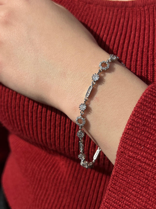 Zirconia Bracelet -in Sterling Silver -925