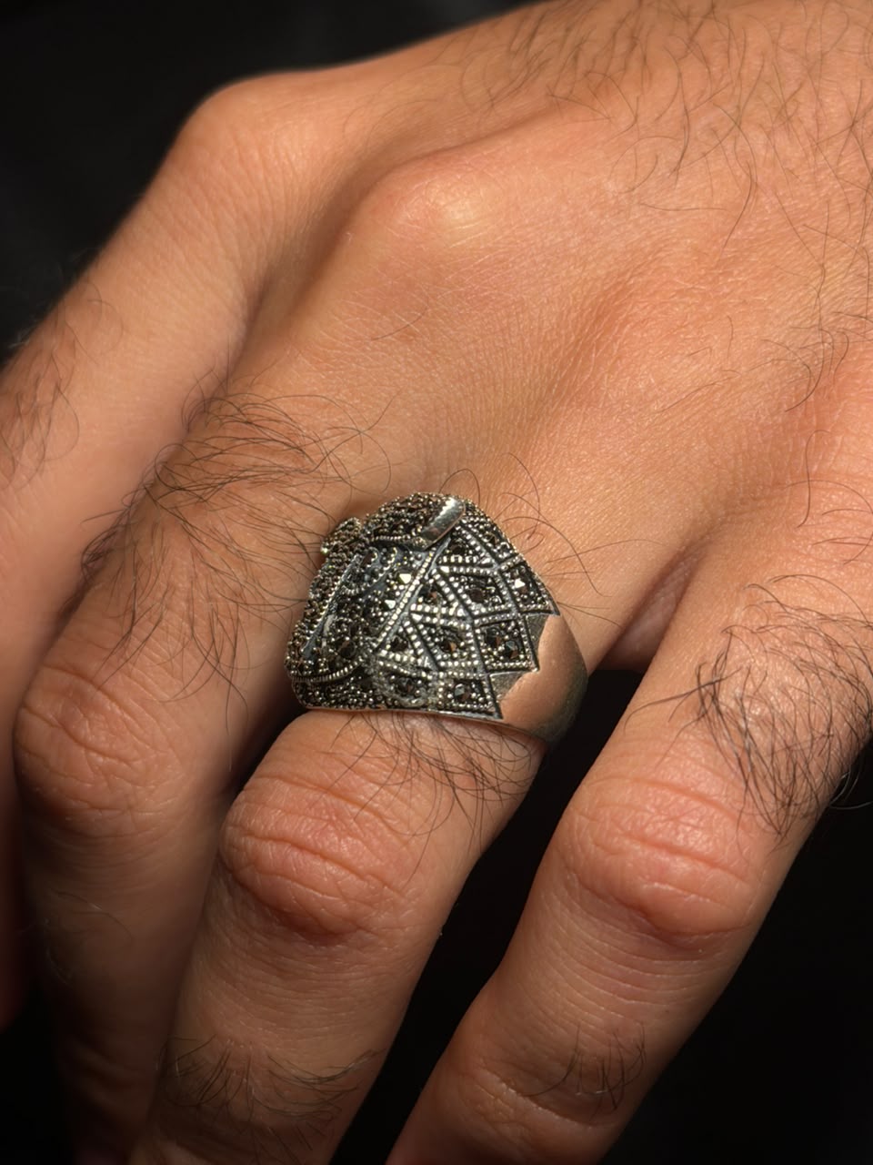 Vesper Owl Ring in Sterling Silver 925s