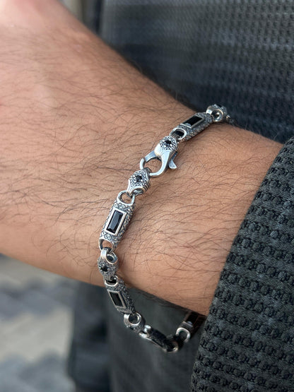 Guardian bracelet for men-Pure925s (21cm-7mm)