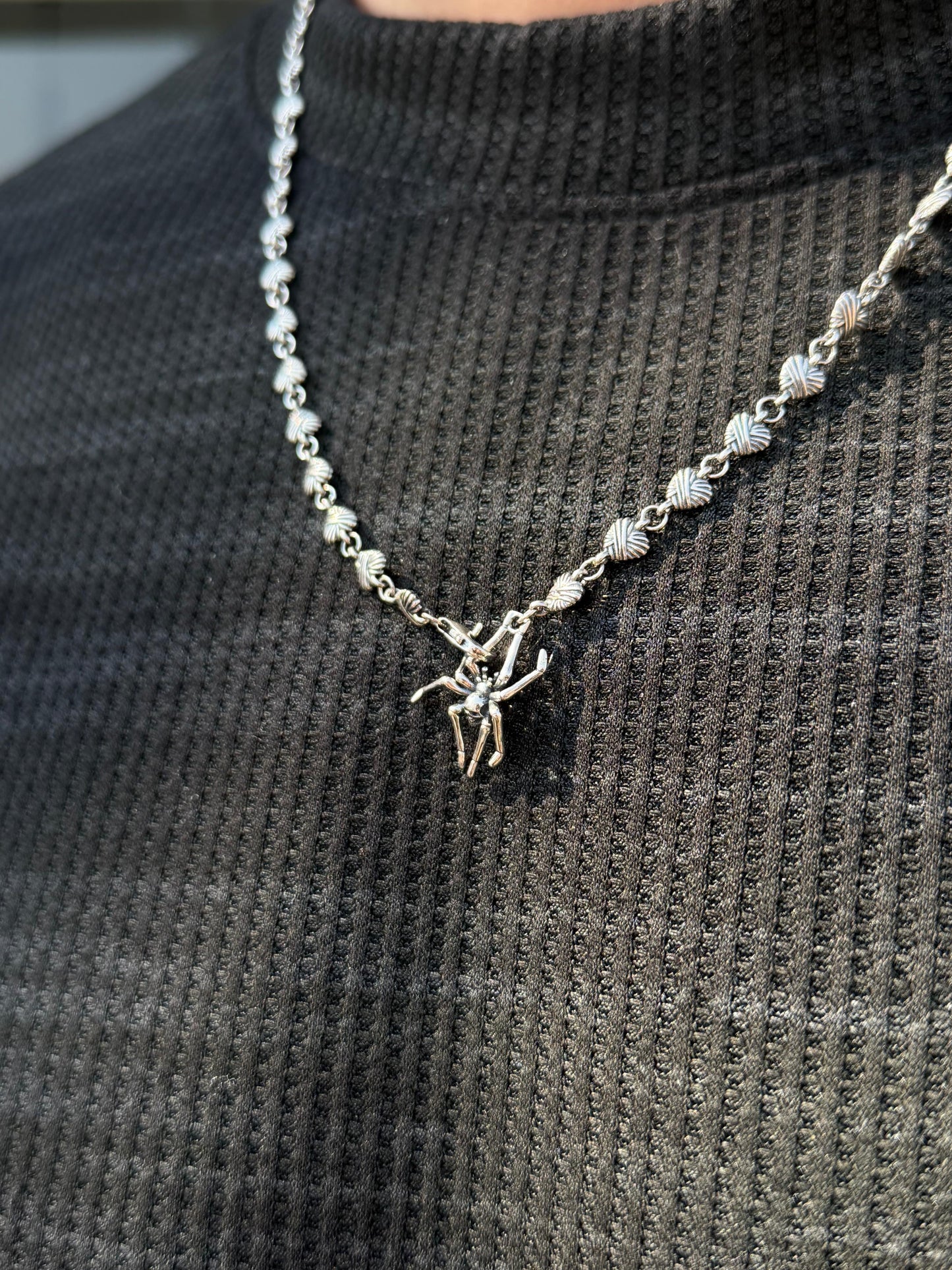 Spider Arctic Chain For Men Sterling Silver925 -(57cm-5,5mm)