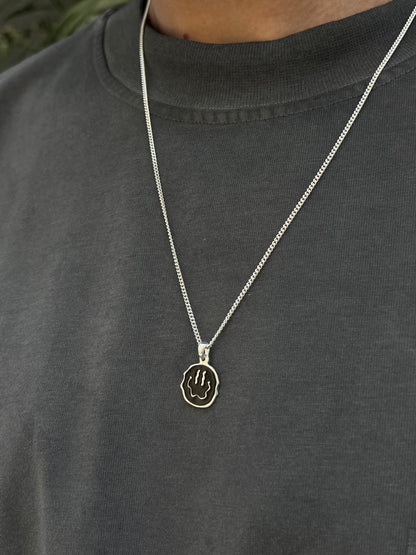 Steamy Smile Necklace for Men's Sterling Silver 925s