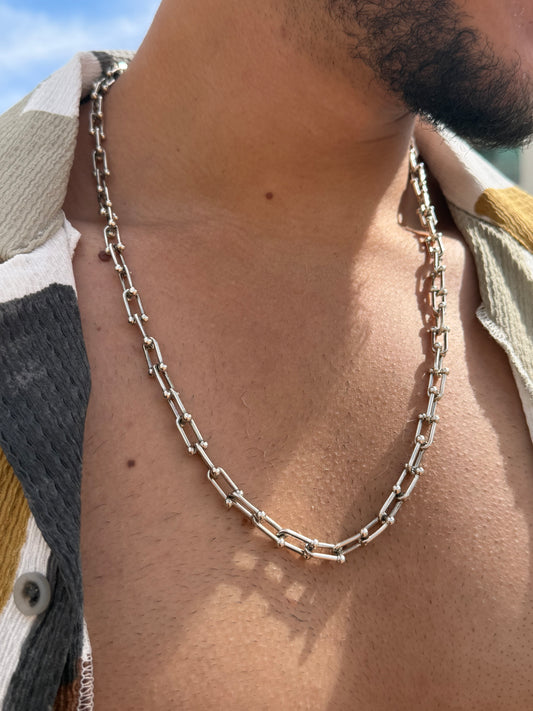 Tall Tiffany Chain in Italian Sterling Silver 925s