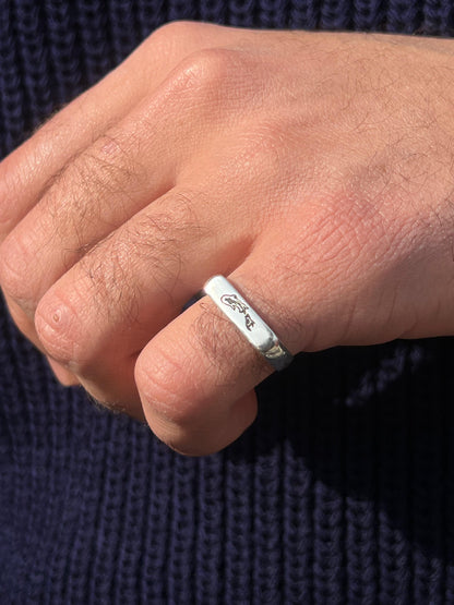 Aquatic Ring for Men in Sterling Silver 925s