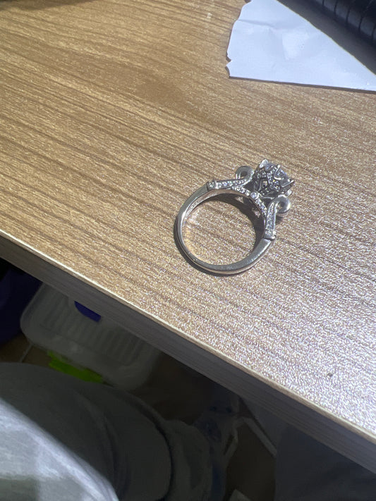 Queen Clear Zircon Silver925 Size-8
