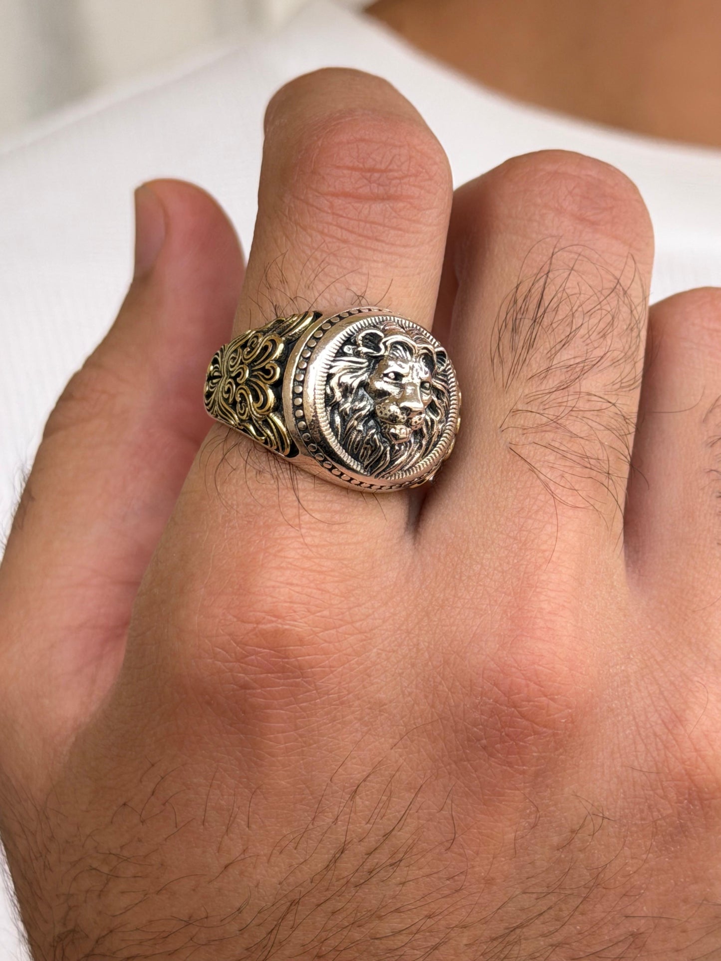 Emperor Lion Ring for Men's Sterling Silver 925s