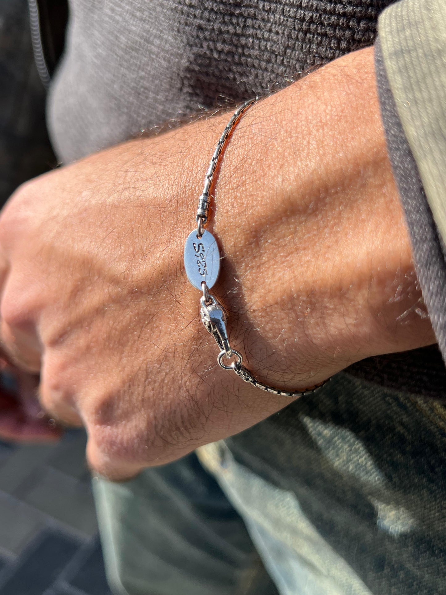 Link Chain S925 Sterling Silver Bracelet (19cm-2mm)