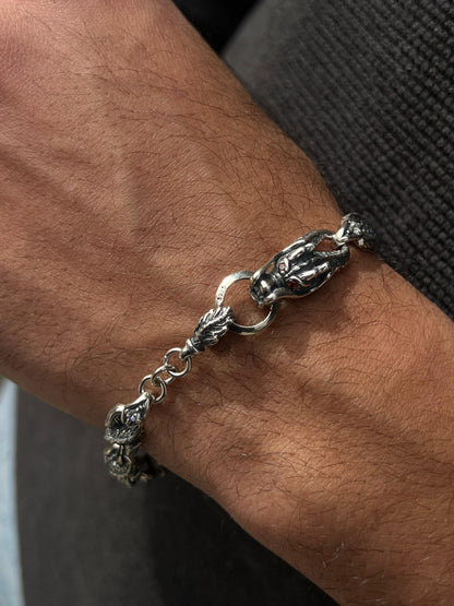 Limited Edition-Dragon bracelet for men-Pure925s (21cm-9mm)