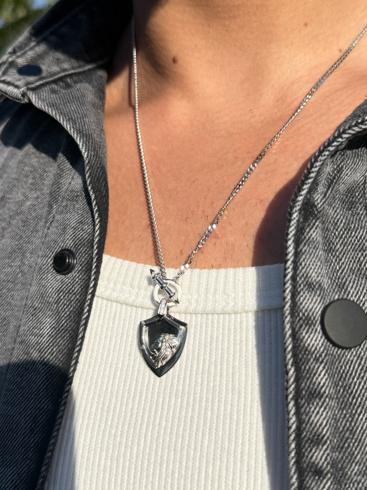 Lionlock Necklaces for Men's Sterling Silver 925s