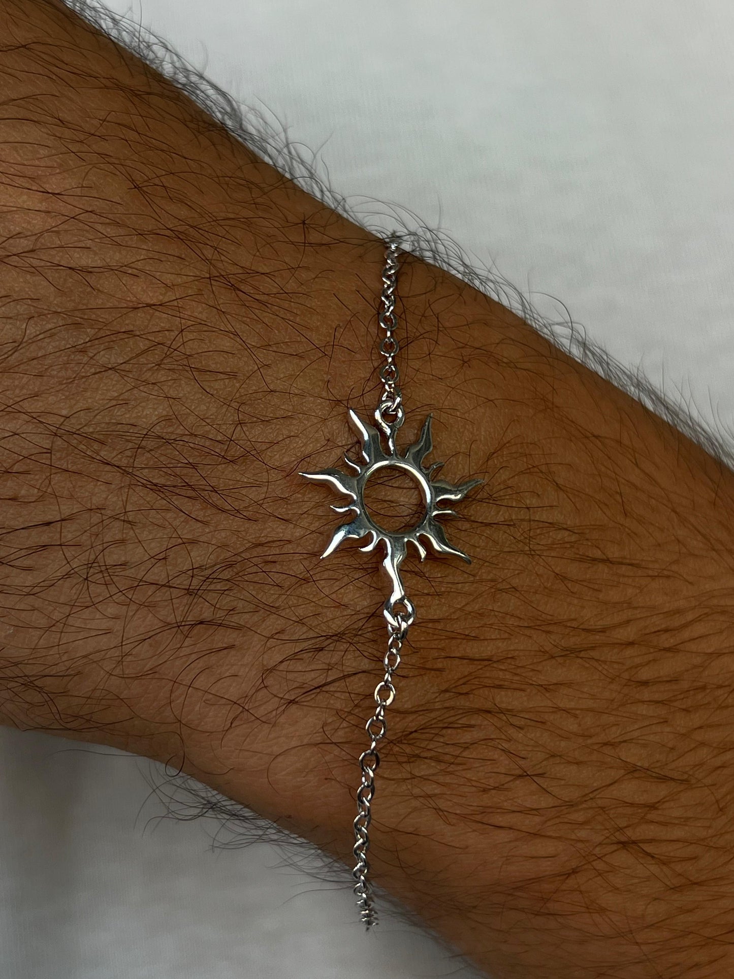Sun Bracelet for Men's Sterling Silver 925s