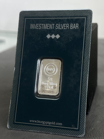 BTC 5g Fine Silver Coin 999 – Price Based on Spot Market