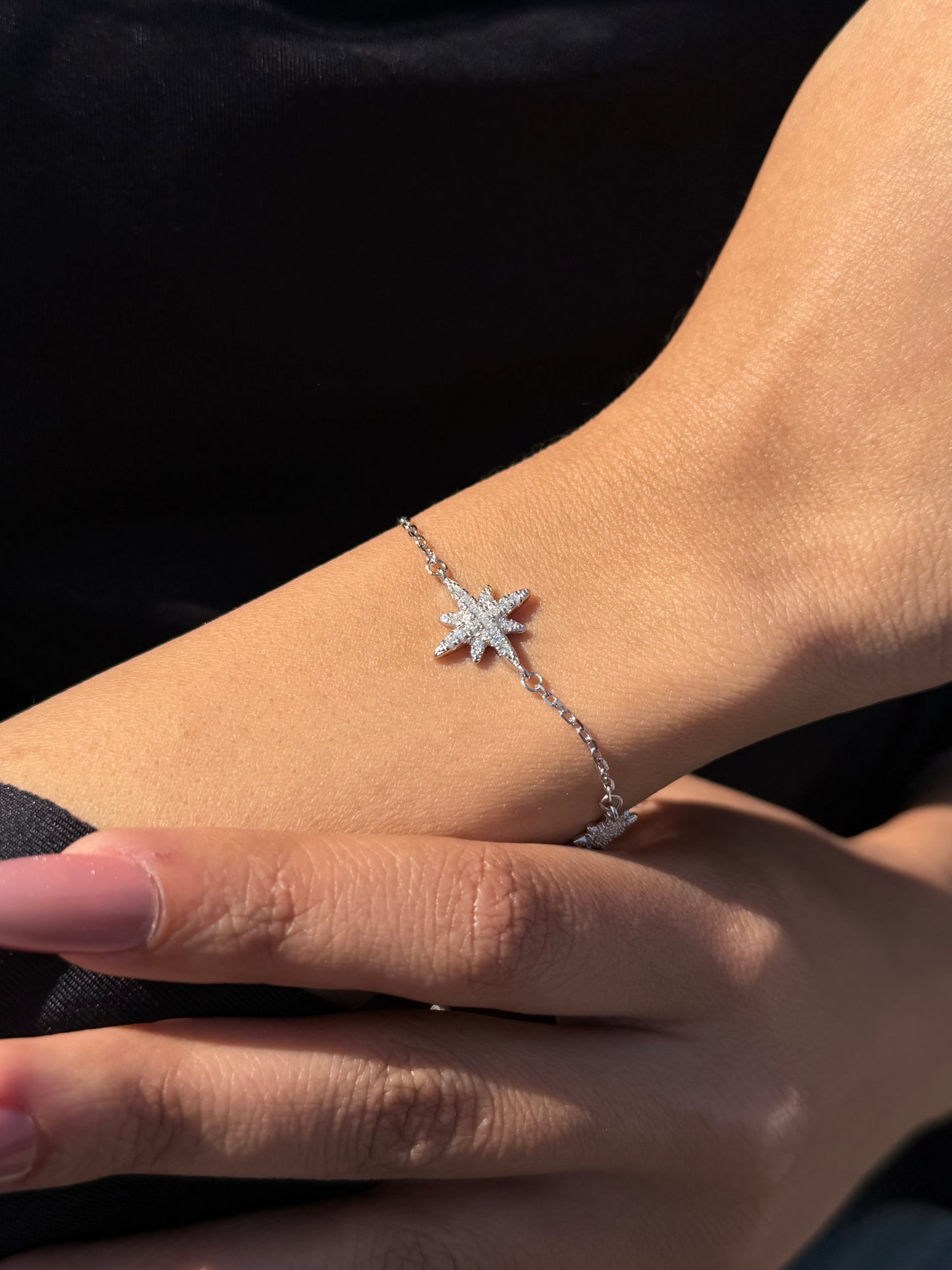 Three Northstar Bracelet -in Sterling Silver -925