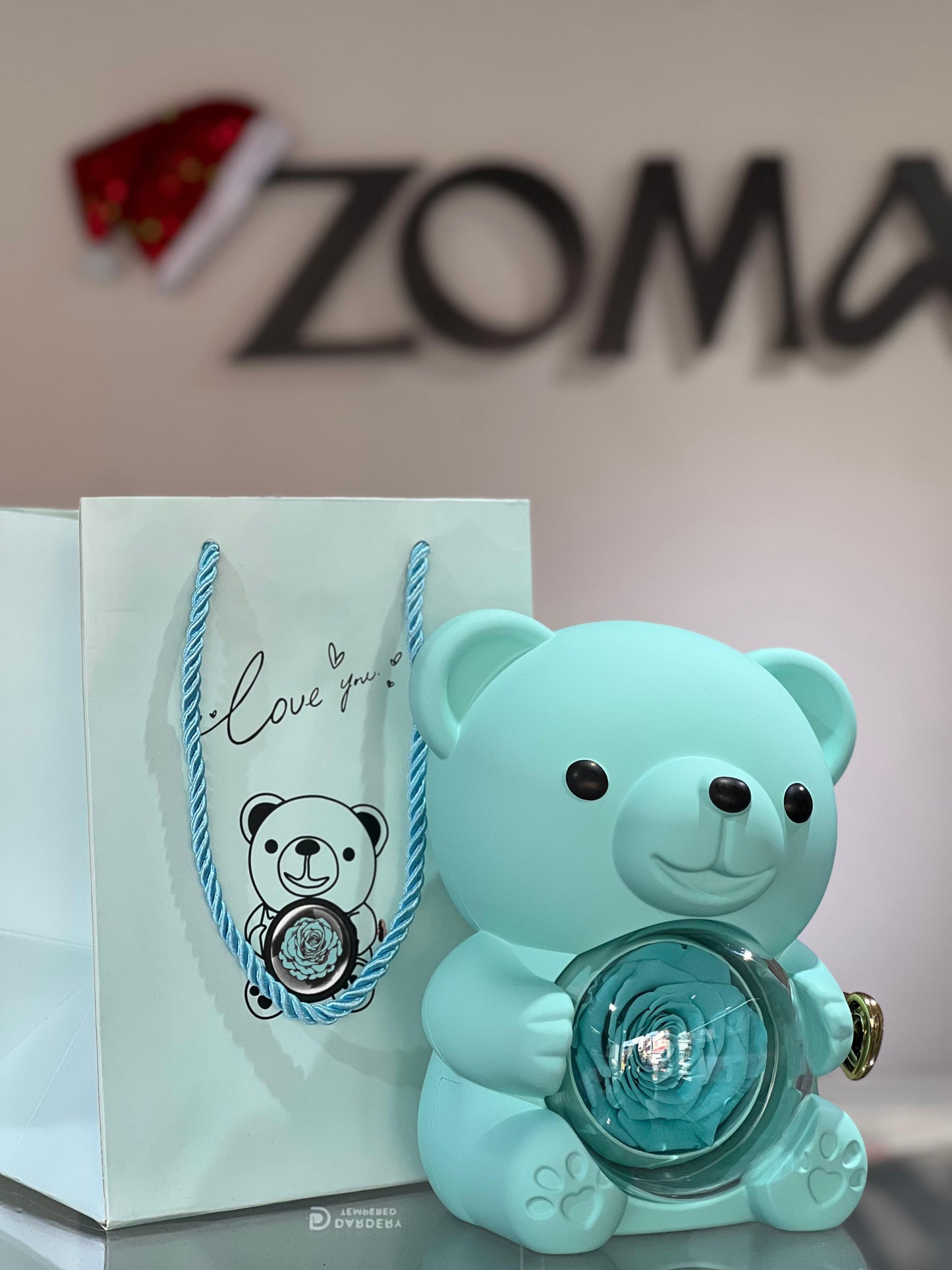 Cute Teddy Bear (Set) Gift Box -Natural Rose🧸