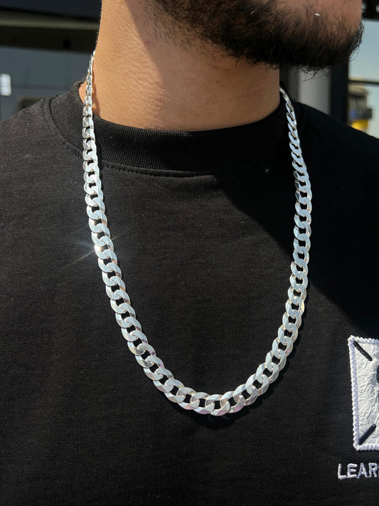 Massive 11mm Grommet Necklace For Men Sterling Silver 925s