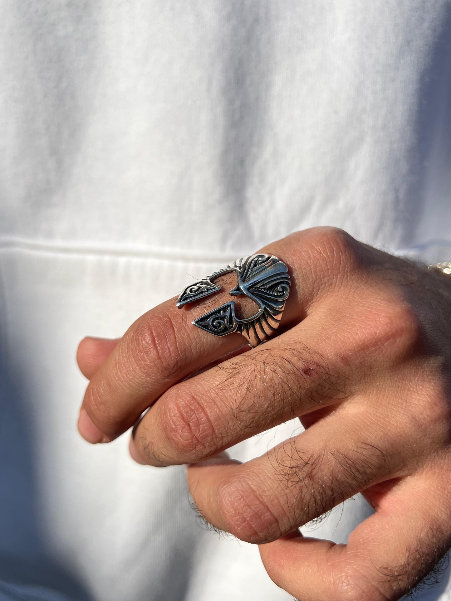 Spartan mask Ring -Sterling Silver 925s