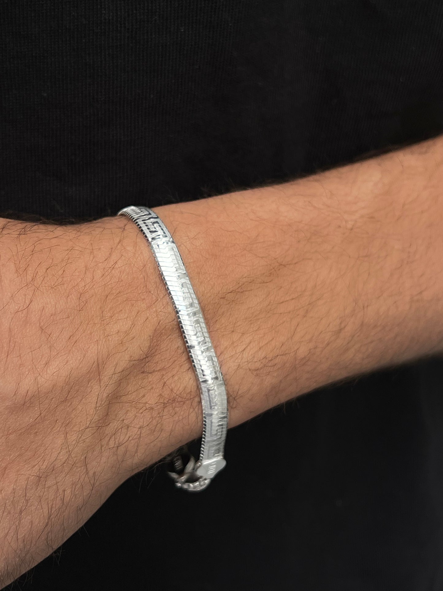 Versace themed bracelet for men925s