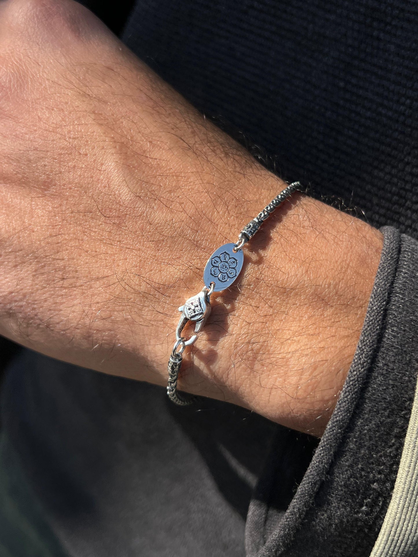 Rounded Grou Chain S925 Sterling Silver Bracelet (19cm-3mm)