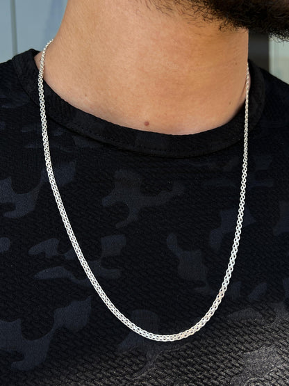 Single Bismark Necklace for Men's Sterling Silver 925s