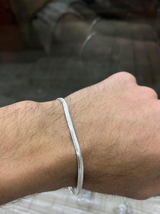 Thick Snake Bracelet for Men's Sterling Silver 925s