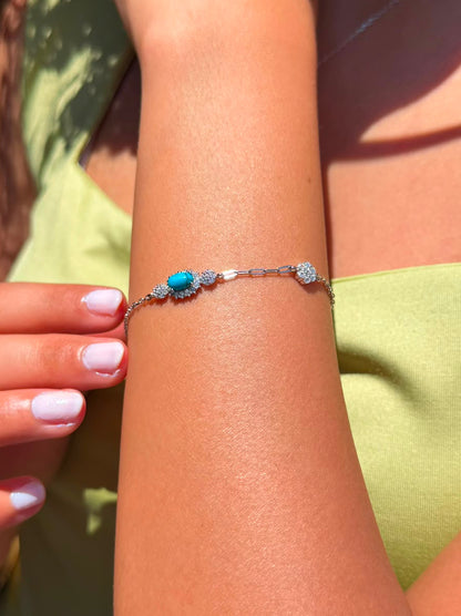 Fayrouz Bracelet -in Sterling Silver -925s
