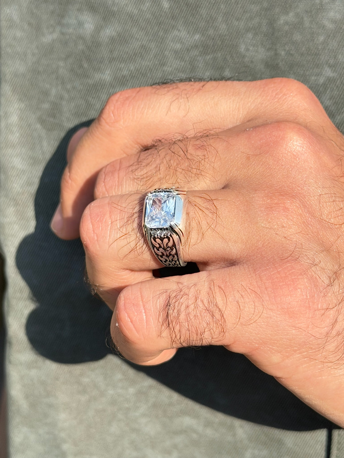 Prism Crown Ring in Sterling Silver 925s
