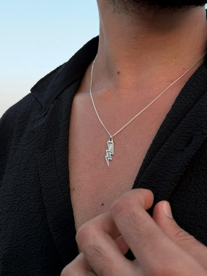 Thunderbolt Necklace Sterling Silver 925s