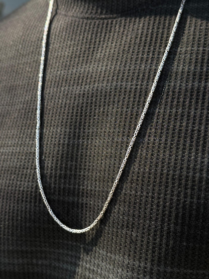 King Necklace for Men's Sterling Silver 925s- 75cm-2.5mm