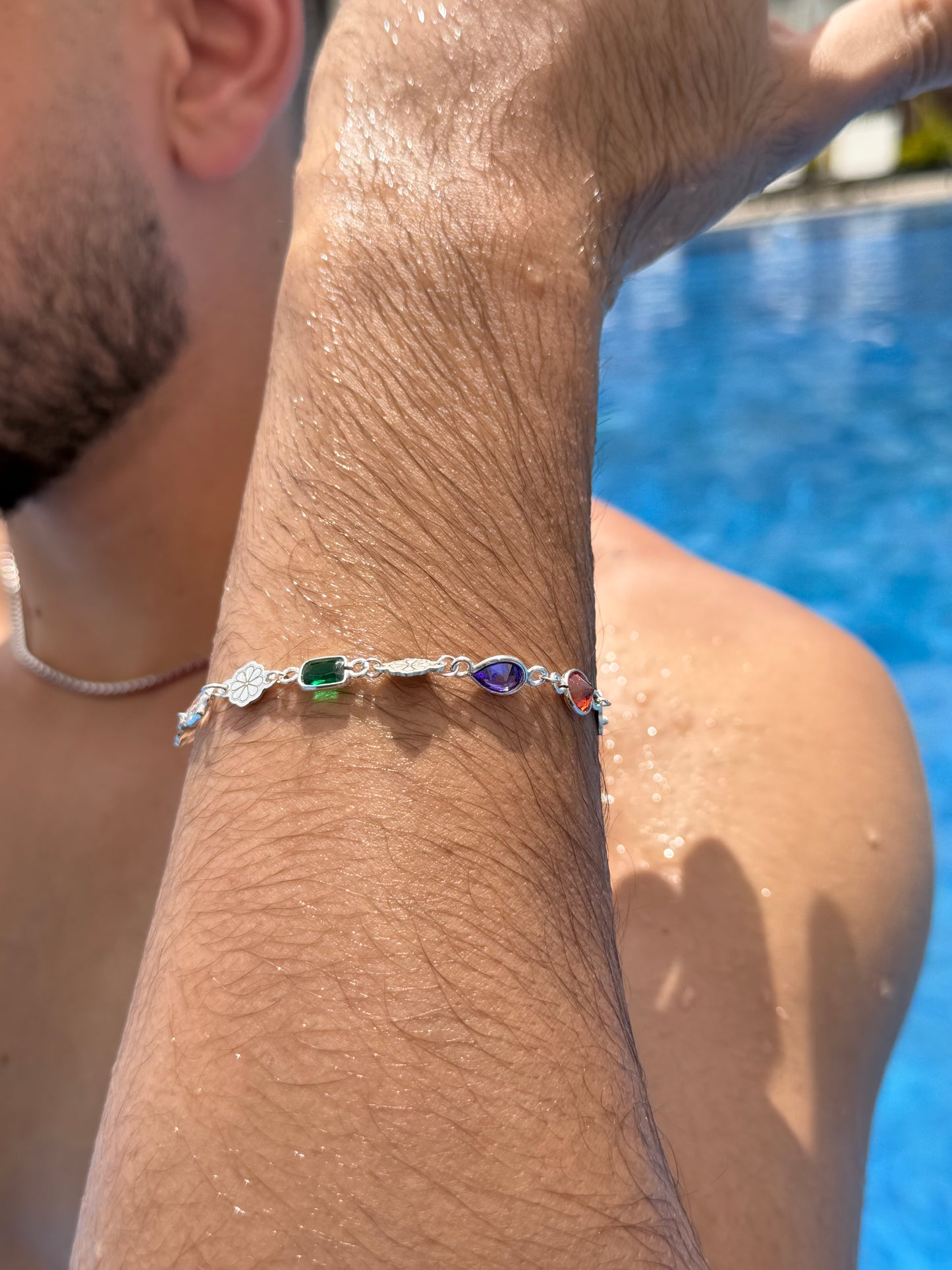 ZIRCONIA CHAOS Bracelet Sterling Silver 925s