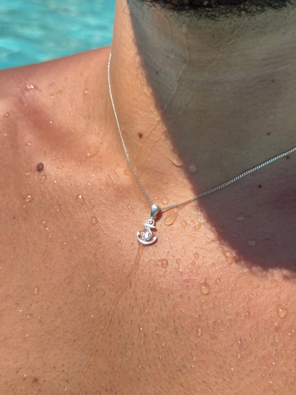 Anchor Necklace in Sterling Silver 925s