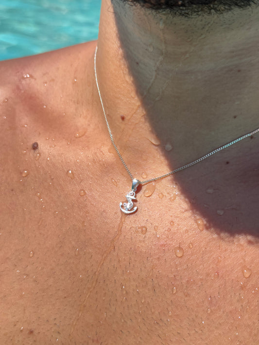 Anchor Necklace in Sterling Silver 925s