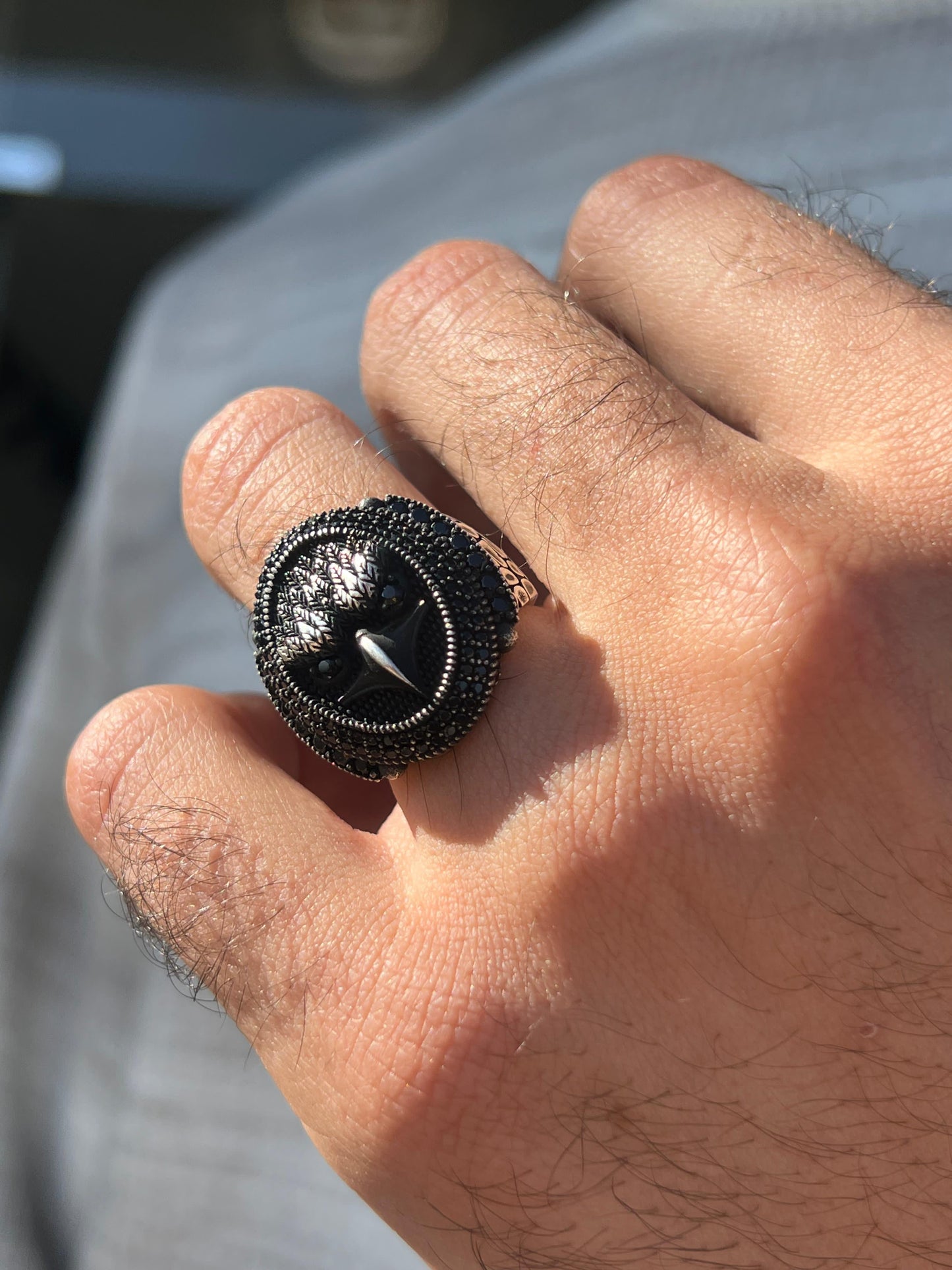 Dark Eagle Ring -Sterling Silver 925s