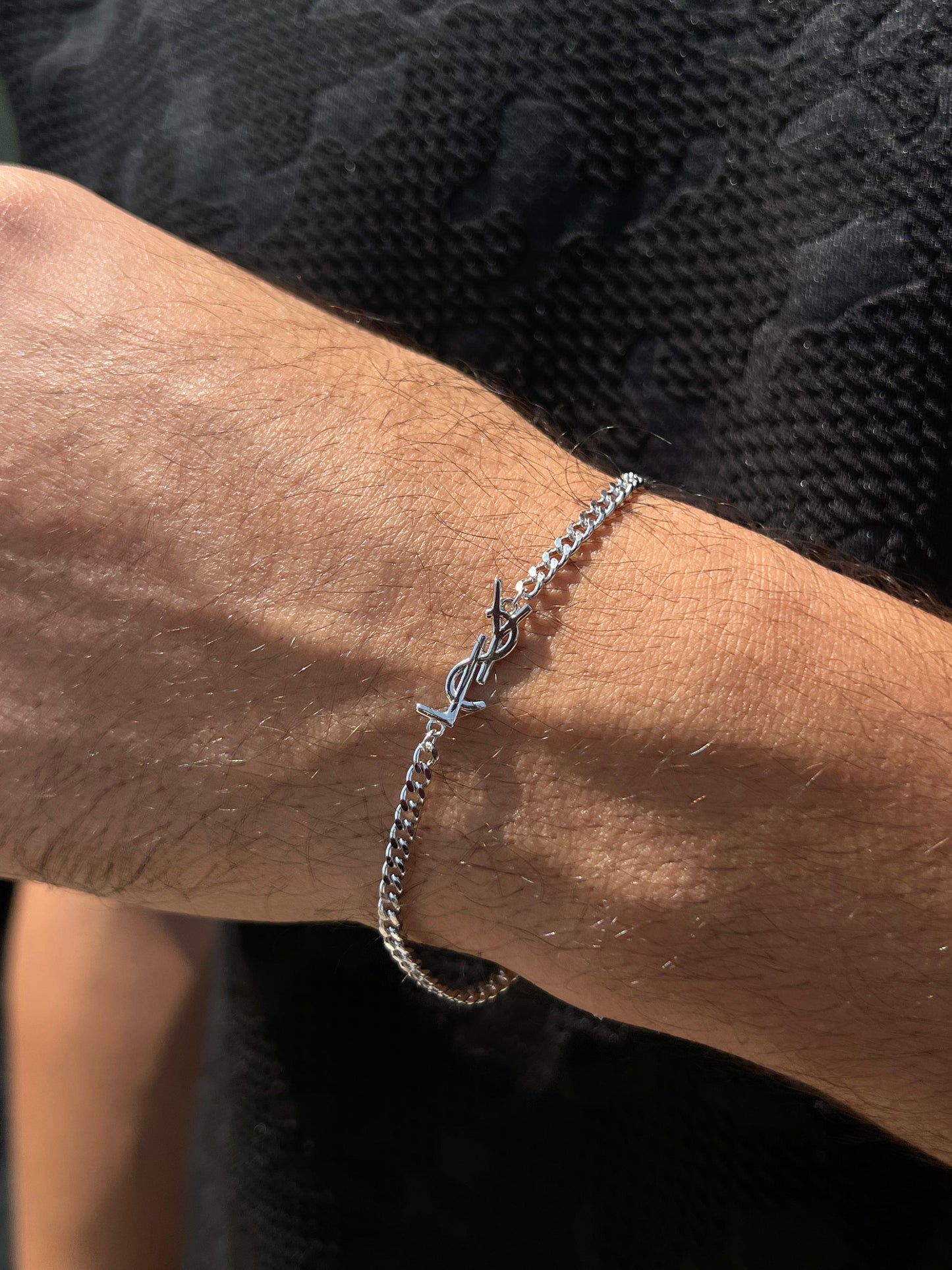 YSL Bracelet for Men's Sterling Silver 925s