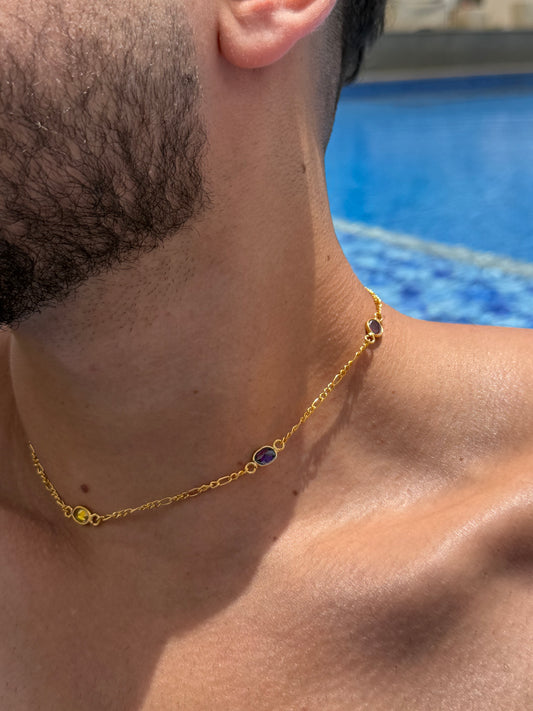 PRIME Figaro Chain Sterling Silver 925s-Fine Gold Plated
