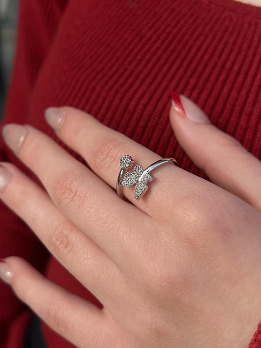 Butterfly Ring in Sterling Silver -925