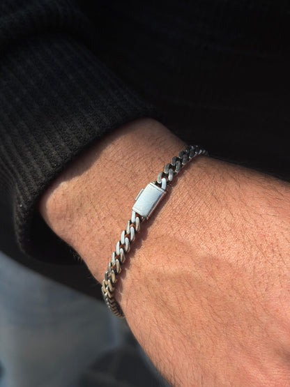 Crast Gru Bracelet S925 Sterling Silver -(21.5cm-5.5mm)