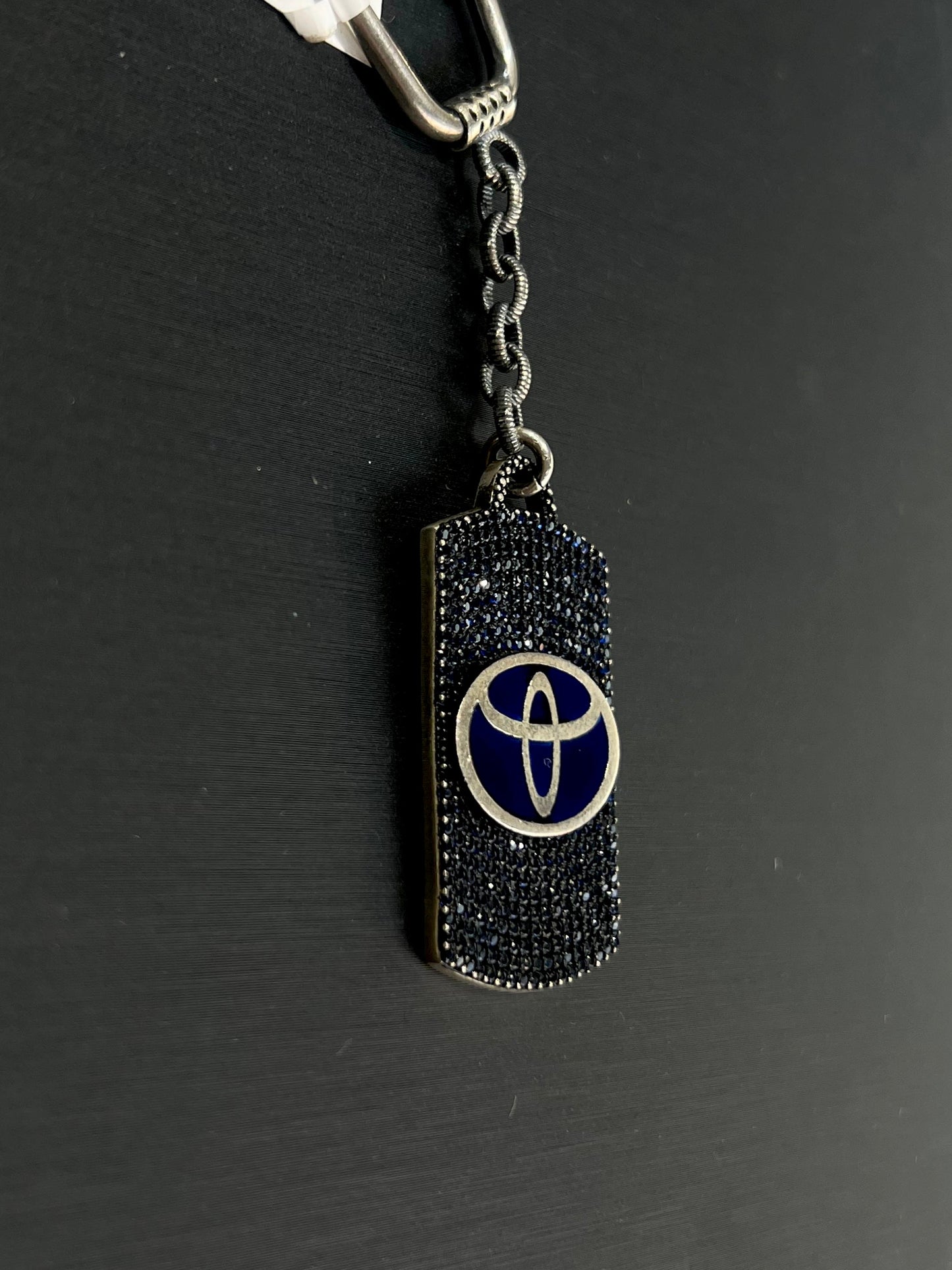 Toyota Zirconia Key Chain -Sterling Silver 925s