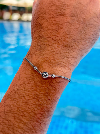 KungFu Slider Bracelet Sterling Silver 925s