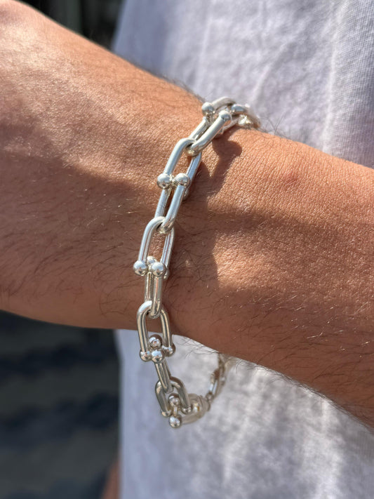 Tiffany HardWear Sterling Silver Bracelet S925-(23cm-8.5mm)