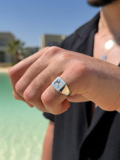 Sun Ring in Sterling Silver 925s