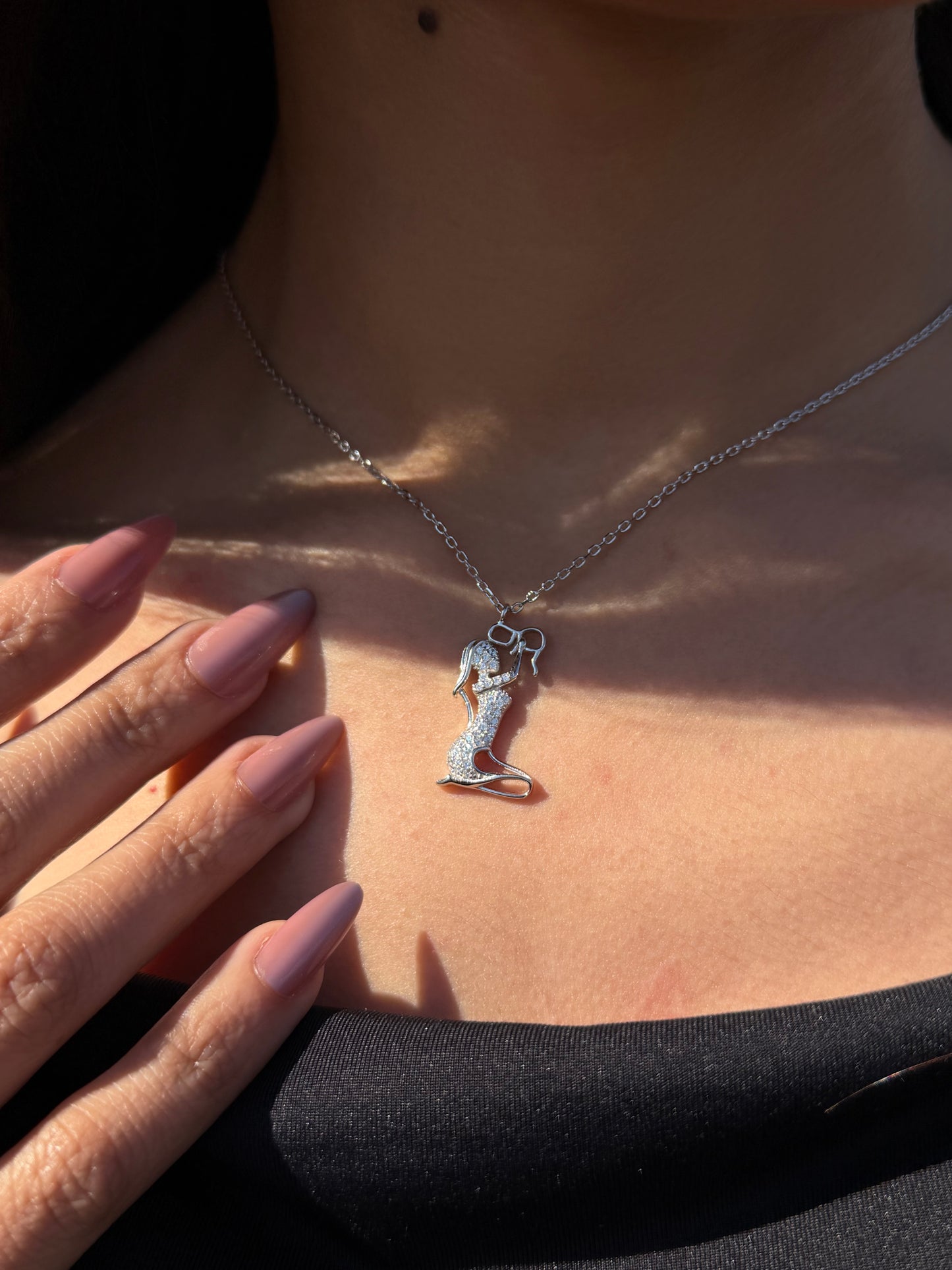 (2) Mommy Necklace in Sterling Silver 925s