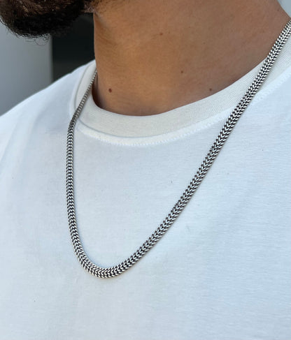DRAGON BONE-S925 Sterling Silver Necklace for men