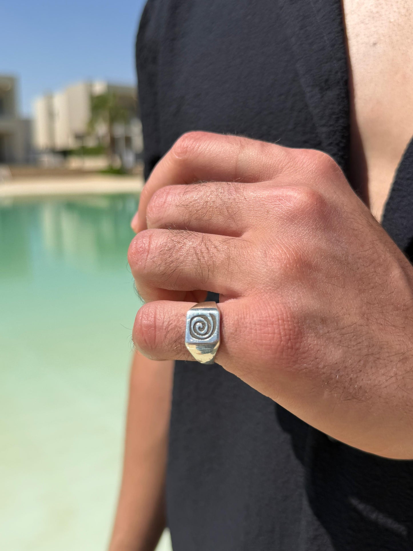 Spiral Cord Ring in Sterling Silver 925s