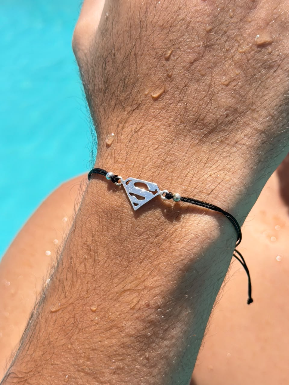 SuperMan Adjustable Macramé Bracelet
