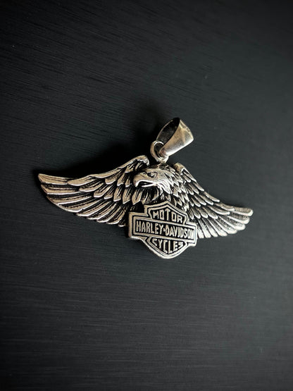 Harley-Davidson Pendant – S925 Silver-Width:7cm