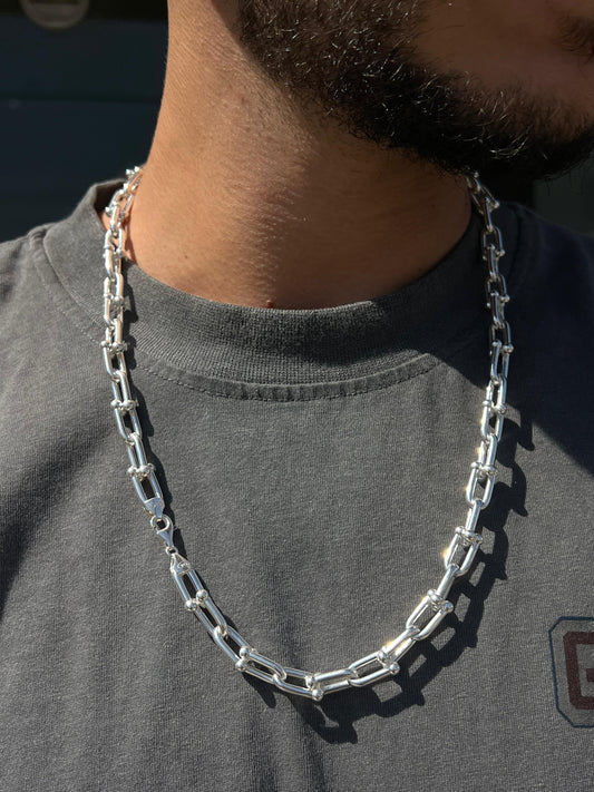 Sleek Tiffany Chain in Italian Sterling Silver 925s-60cm
