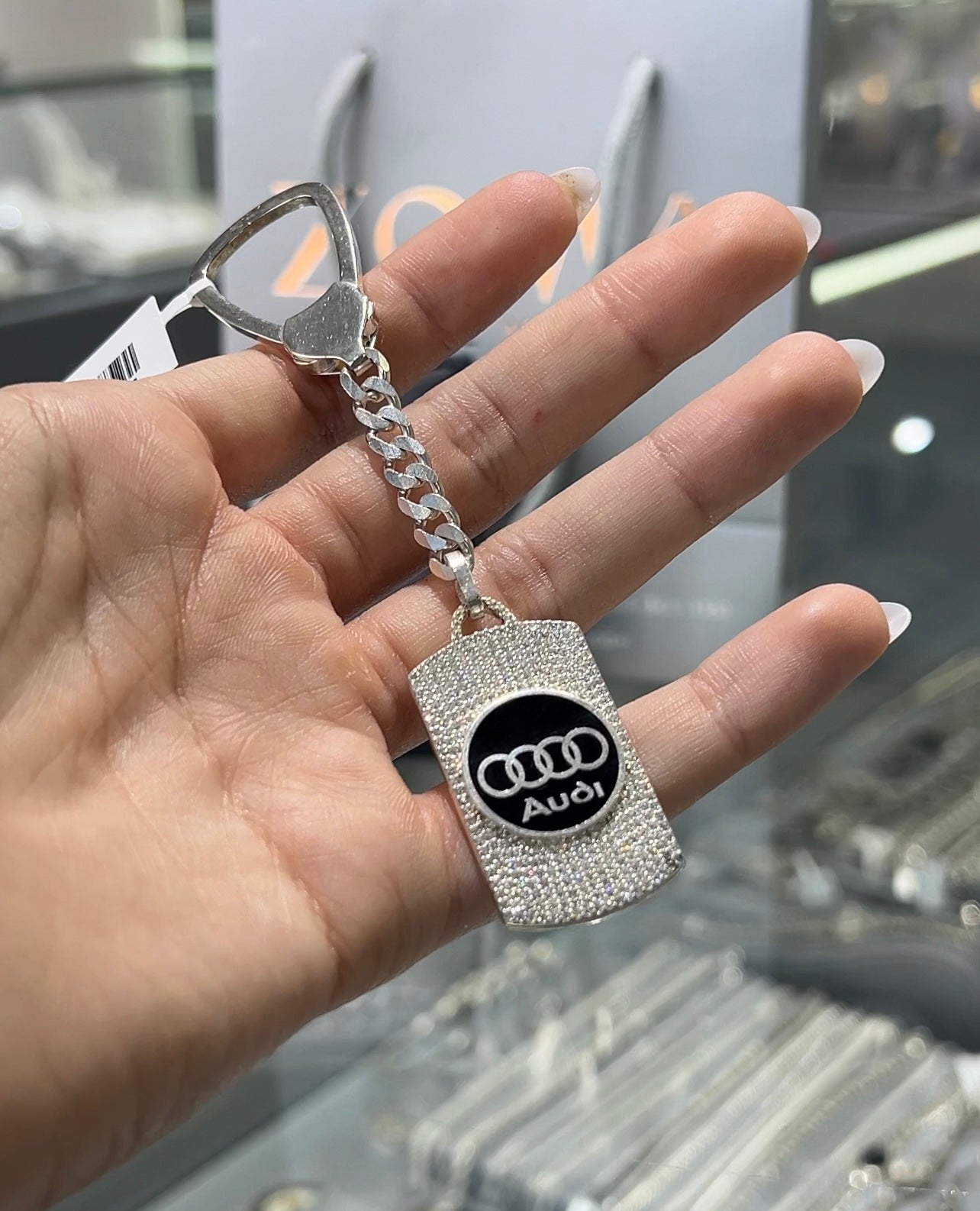 Audi Key Chain -Sterling Silver 925s