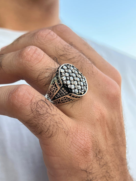 All Eyes On U Iced Ring-Sterling Silver 925s